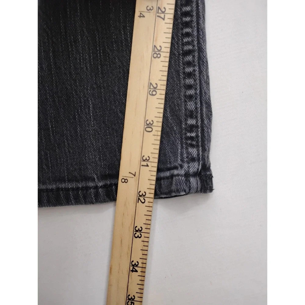 Levi's 514 Straight Fit Jeans Mens 34x34 Cotton Black Solid ( Measures 32x32)